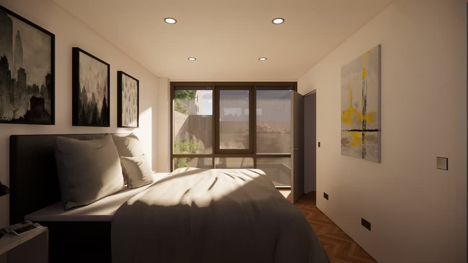 One of the property’s bedrooms will overlook the terrace